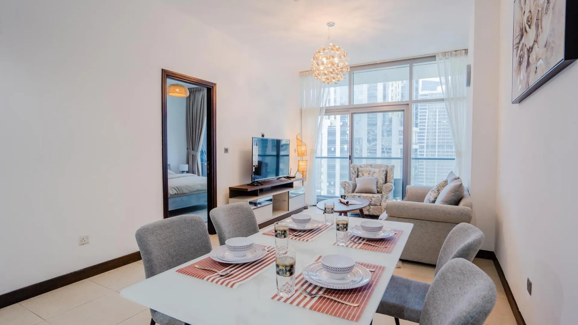 1Br Apt Near Metro Jlt Pool Gym Fast Wi-Fi Dubaj Apartmán
